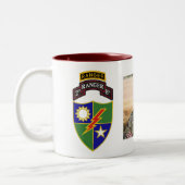 Tweede bataljon - 75e woede/Tab - Foto-Mok Tweekleurige Koffiemok (Links)