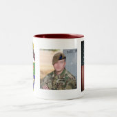 Tweede bataljon - 75e woede/Tab - Foto-Mok Tweekleurige Koffiemok (Center)