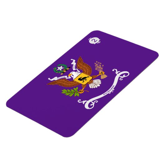 Tweede bataljon 8e regiment bataljon vlag magneet (Linkerzijde)