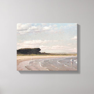 Tweede Beach Newport van Worthington Whittredge Canvas Afdruk