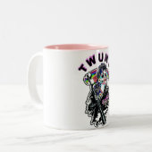 TWEEDE BEDRAG 3 TWEEKLEURIGE KOFFIEMOK (Voorkant links)