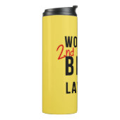 Tweede beste advocaat ter wereld thermosbeker (Gedraaid links)