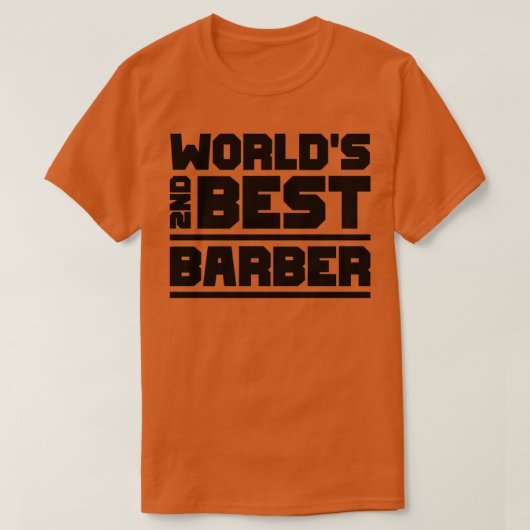 tweede beste barber t-shirt (Design voorkant)