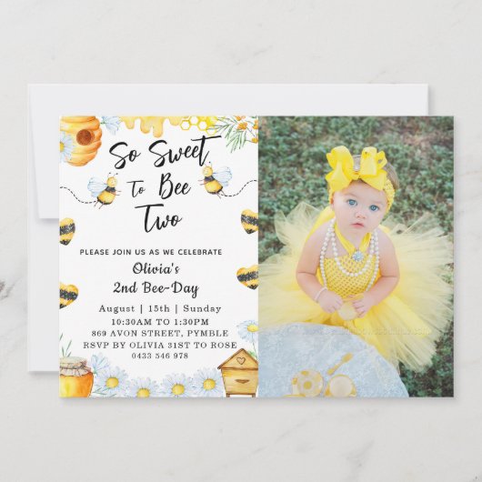 Tweede bijendag zo lief om twee bijenfoto's te zij kaart (Voorkant)