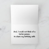 TWEEDE BIRTHDAY MET U IS DE BESTE KAART (Binnen)