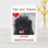 TWEEDE BLAUWE DAG VAN TWEE BROER KAART (Gele Bloem)