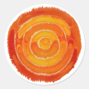 Tweede Chakra Healing Art #1 Ronde Sticker