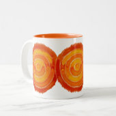 Tweede Chakra - Healing Art #1 Tweekleurige Koffiemok (Voorkant links)
