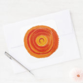 Tweede Chakra Healing Art #2 Vierkante Sticker (Envelop)