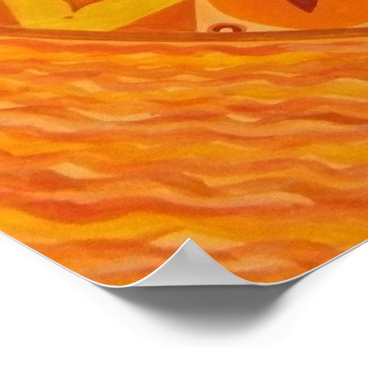 Tweede Chakra Mandala Poster (Hoek)