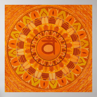 Tweede Chakra Mandala Poster