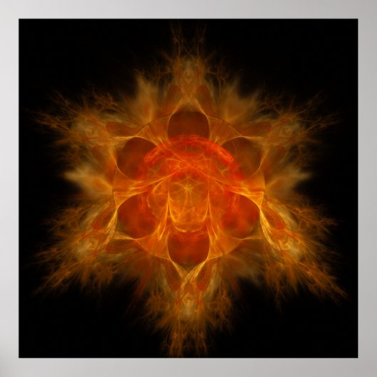 Tweede Chakra - Swadhisthana - men is boven de sta Poster (Voorkant)