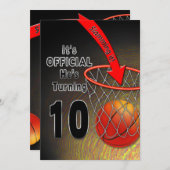 TWEEDE DAG - BASKETBALL - 10E INVITATIE KAART (Voorkant / Achterkant)