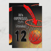 TWEEDE DAG - BASKETBALL - 12E INVITATIE KAART (Voorkant / Achterkant)