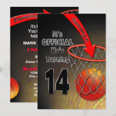 TWEEDE DAG - BASKETBALL - 14E INVITATIE KAART (Voorkant / Achterkant)