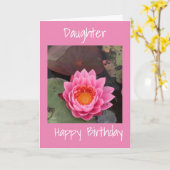 TWEEDE DAG MET VERLIEZEN TOT DUGHTER KAART (Gele Bloem)