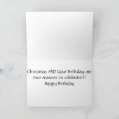 TWEEDE DAG OM CHRISTMAS-2 REDENEN VOOR CELEBRATE FEESTDAGEN KAART (Binnen)