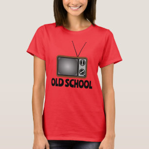 TWEEDE DAG OUDE SCHOOL RETRO TV TELEVISION T SHIRT