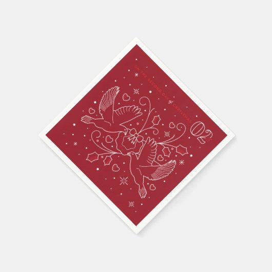 Tweede dag van het kerstfeest Papieren servetten (Hoek)