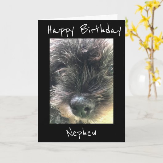 TWEEDE DAG WIL **NEPHEW** KAART (Gele Bloem)