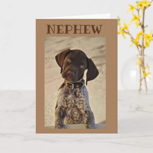 TWEEDE DAG WIL **NEPHEW** KAART (Gele Bloem)