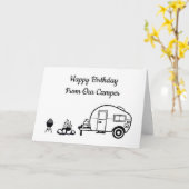 TWEEDE DAG WIL VAN ***ONZE CAMPER** KAART (Gele Bloem)