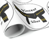 Tweede Dan Zwarte Band in Vechtkunst Cadeaupapier (Rol Hoek)