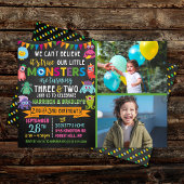 Tweede en derde verjaardag van het kleine Monster- Kaart