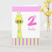 Tweede feestvarkenkaart kaart (Gele Bloem)