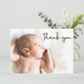 Tweede geboorte baby Aankondiging Foto Hartelijk d (Staand voorkant)