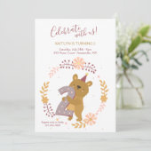 Tweede geboortedag Beer Kaart (Staand voorkant)