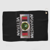 Tweede gepantserde Cavalry Afghanistan Veteraan Golfhanddoek (Horizontaal)