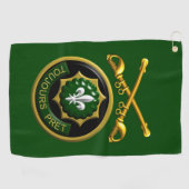 Tweede gepantserde Cavalry Regiment Patch & Saber Golfhanddoek (Horizontaal)