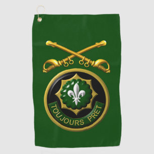 Tweede gepantserde Cavalry Regiment Patch & Saber Golfhanddoek