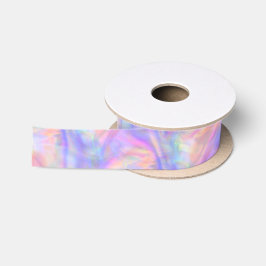 tweede gezicht, holo pastelkleur : satijnen lint