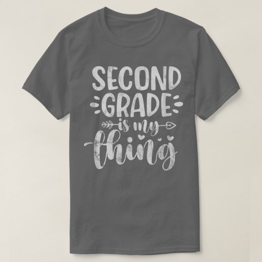 Tweede graad leraar 2e graad Terug naar schoollijs T-shirt (Design voorkant)