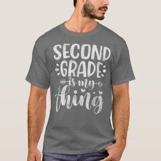 Tweede graad leraar 2e graad Terug naar schoollijs T-shirt