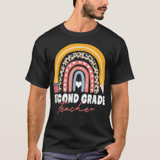 Tweede graad leraar 2e graad Terug naar schoolrege T-shirt