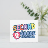 Tweede graad leraar briefkaart (Staand voorkant)