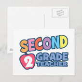 Tweede graad leraar briefkaart (Voorkant / Achterkant)