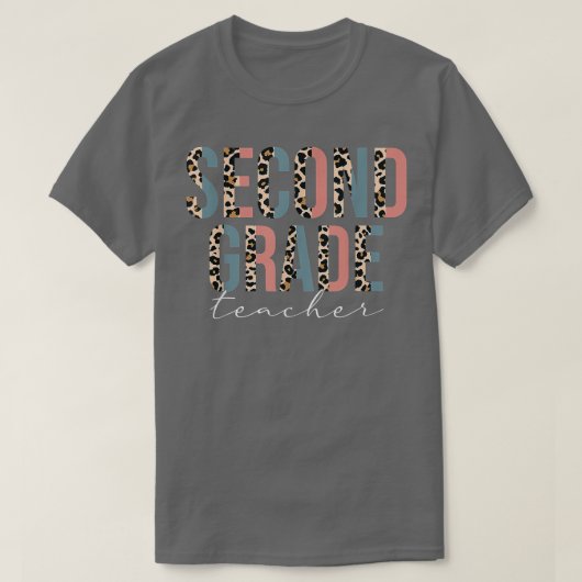 Tweede graad leraar leerloodopard 2e graad leraar t-shirt (Design voorkant)