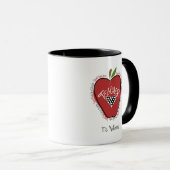 Tweede graad leraar rode appel mok (Voorkant rechts)