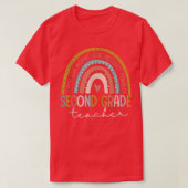 Tweede graad leraar talenliefhebber boho Rainb T-shirt (Design voorkant)