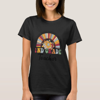 Tweede graad leraar talenliefhebber boho Rainb T-shirt