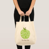 Tweede graad lerarenzak - groene appel tote bag (Voorkant (product))