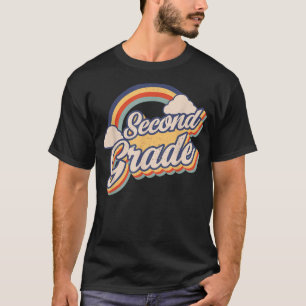 Tweede graad Retro Girls Boys Teacher Team 2e Gra T-shirt