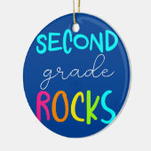 Tweede graad Rocks Team 2e graad leraar Keramisch Ornament (Links)