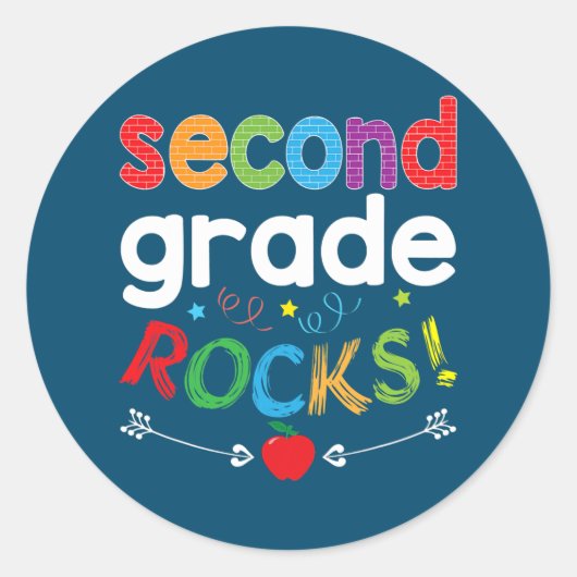 Tweede graad zet 2e graad leraar terug naar ronde sticker (Voorkant)