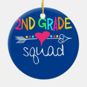 Tweede groep kinder docenten in de rang keramisch ornament (Achterkant)