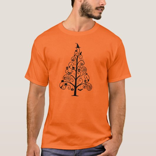 Tweede halloween-boom t-shirt (Voorkant)